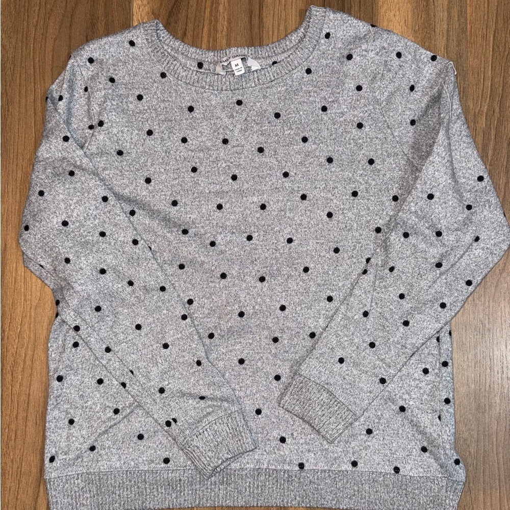 Chic Polka Dot Sweater